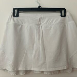 Lija white tennis skirt with pleats
